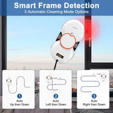 Robot Window Cleaner, 3800PA Automatic Water Spray Window Cleaner, Remote Control Electric Window Wiper Household Glass Wiper