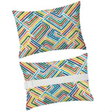 2025 New Pack of 2 Outdoor Lounge Chair Head Pillow with Waterproof Cover Elastic Strap