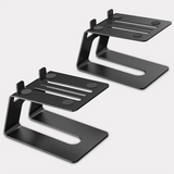 Desktop Speaker Stands, 1 Pair, Studio Monitor Riser With Vibration Dampening Pad And 5° Tilt Design Improve