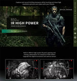 NV700S Night Vision Scope Waterproof Infrared Monocular Telescopes 4X-14X 1080P HD Wifi IR Camera Recorder for Hunting