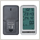 Wireless Rain Gauge 5-inch Large Diameter + Self-unloading Monitoring Temperature and Humidity Remote Warning Rainfall Monitor