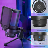 Noise Reduction Condenser Microphone With Tripod Bracket Gaming Streaming Microphone Shock Mount For PC Computer L