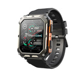 Outdoor Sport Smart Watch 1.83 Inch HD Rectangle Screen BT Call AI Voice Assistant Camera Control IP68 Waterproof Health Monitor