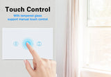 Best-Selling Waterproof Durable Smart Switch with Voice Control Metal-Framed Wi-Fi Curtain Wall Switch Timed On/Off Feature