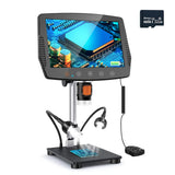 MS3 Pro 9 Inch Biological Microscope 1080 FHD 1500X 12MP Digital Stereo Video Microscope Magnifier for Electronics Soldering