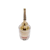 2 PCS New Banana Female 4MM To 2MM Connector Gold Plated Connector Copper Braided Wire Socket Cable Adapter HIFI Banana Plug