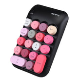 High Quality Colorful Wireless Numeric Keypad Silent Rechargeable Mini Portable Keypad External Keyboard Office