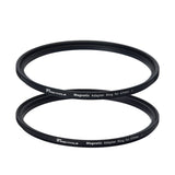 PRO TANLE Magnetic Filter Adapter Ring Kit 67mm 72mm 77mm 82mm Aluminum Alloy Magnet Ring Adapter for Filter and Lens Convert