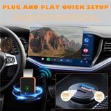 Wireless Orange Car Adapter Mini 2In1 Wired To Wireless Carplay Car Connector Box