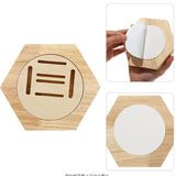 New Homes Decorative Tool Racks Medal Album Wooden Hexagon Medals Storage Shelf For Households Bedroom Decoration