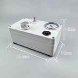 Desktop Vacuum Pump, Adjustable Suction with Pressure Gauge, for Lab Filtration, Defoaming, and Negative Pressure Applications