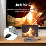 9-in-1 for IPad Pro USB C Hub Stand for M4/M2/Air 13/12.9/11", 4K HDMI, Ethernet, SD/TF Reader, 3xUSB 3.0, Foldable Dock