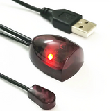 Infrared IR Remote Extender Repeater Receiver USB Adapter Transmitter Applies to Remote Control Devices 2m with Lights LZB