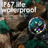 K59 Sports Smartwatch Men 1.43 Inch AMOLED Screen Integrated Zinc Alloy Exquisite Design BT Calls IP67 Waterproof Montion Track