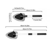 Telescopic Window Defog Brush Adjustable Aluminum Long Handle Brush Multi-Purpose Windshield Window Cleaner Brush Cleaning Tool