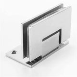 Stainless Steel Hinge Thickened Single-sided Wall Mount Glass Shower Fixing Clip Chrome BathDoor Hinge 90 Degree Folding Hinge