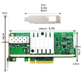 10Gb PCI Express X8 Single SFP + Port For Intel 82599EN Chipset For X520-DA1 E10G41BTDA Converged Network Adapter