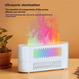 Aroma Diffuser With Bluetooth Speaker Essential Oil Diffuser Flickering Flame 260Ml White Noise Sleep Sound Machine