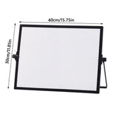 High Quality Foldable Desktop Whiteboard Double Sided Use Erasable Writing Board With Bracket Message Board Home