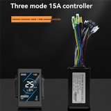 36V 48V 15A Brushless Controller T5S LCD Display Meter+130X Throttle Kit For Electric Scooter EBike Repair Kit