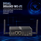 Nano Intels Mini PC Computer N100 4 Core Dual 2 Lan Ethernet 4 USB Ubuntu Win 10 Fanless Industrial PC Intels Nuc Mini PC