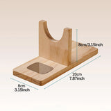 Wooden Hot Glue Holder Universal Tabletop Tools Storage Holder Hot Melt Glue Support Stand Base No Messy for Hobby Professionals