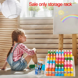 6-Tier Acrylic Paint Storage Box, 24-Slot Paint Brush Holder For Storing 2 Oz Paint Bottles, Paint Tubes Durable