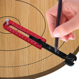 Woodworking Drawing Gauge Drawing Compass Circular Drawing Tool Metric/Inch Round Adjustable Measurement Auxiliary Tools