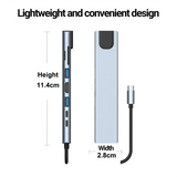 Product 6 in 1 USB Type C Hub HDMI-Compatible 4K USB 3.0 PD Fast Charge Hub to Ethernet Rj45 Lan
