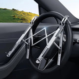 Car Steering Wheel Laptop Stand Aluminum Foldable Portable 5-Position Adjustable for MacBook IPad