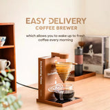 Book Shaped Electric Pour over Coffee Machine 300ml Foldable Detachable 7 Holes Drip Coffee Maker for Home Travel Office