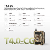 New Willfine T4.0CG 32MP 4G Infrared Trail Camera Photo Traps with 940nm No Glow LEDs GPS SMTP function App Settings for Hunting