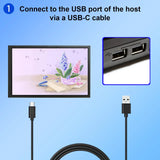 8in 8.8in USB LCD Monitor Built in Theme Diy Monitor For PC Case CPU GPU Temp