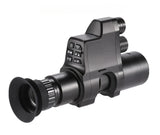 NV4A Infrared Night Vision Monocular 4X Zoom HD Video Camera Device Round Screen Crosshair Attach Night Hunting IR Digital Scope