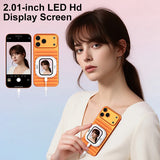 New Magnetic Phone Vlog Selfie Monitor Screen for Phone Rear Camera for Selfie Rear Camera Compatible With iPhone Android