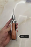 1891 German  Multifunctional Semi-automatic Forward and Reverse Lever Wooden Handle Retro Ratchet Screwdriver