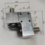 Right Angle Commutator Micro 90 Degree Corner Turning Device 1:1 20T Spiral Bevel Aluminum Gearbox Out Shaft Diameter 20MM