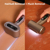 2400mAh Hairball Trimmer Lint Remover Spool Machine with LED Lighting Double Head Electric Lint Remover with Sticky Hair Roller