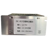 15A Vehicle Power Module DC12-75V To DC2.5-50V Adjustable Step Down Solar Wind Voltage Regulator DC-DC Buck Power Supply Module