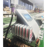 Neueste 9-in-1 Lipolaser Kavitation Abnehmen Maschine RF Haut Lifting Radio Frequenz Lipocavitation Fatburner Körper Elektrische