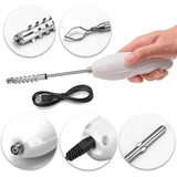 Corer Tool Portable Vegetable Corer Cordless,Electric Scraping Scale Machine With 2 Cutter,Stainless Steel Fruit Digging