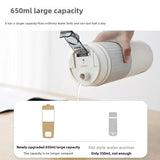 650ml Portable Electric Kettle Boil Water Cup Thermo Pot Smart Teapot Temperature Adjustment Kettle Travel Heating Cup 220V