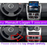 2din Android Auto Car radio multimedia player for Tesla screen For Renault Logan1/Sandero 2009-2015 Lada Largus Dacia Duster Gps