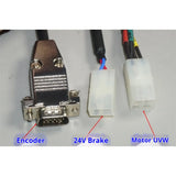48V 200W Three-phase Brushless Servo Motor Integrated 24V Brake High Precision Low Voltage Encoded 2100-4300RPM Servo Motor
