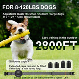 Dog Training Collar,2800FT for 8-120lbs,Dog Shock Collar with Remote, Electric Collar 4 Training Modes Beep,Vibration,Shock