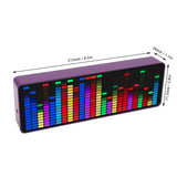 Pickup Analyzer with Clock 20 Dynamic 7 Color Music Spectrum Display 384 LED 1624 Segment Rhythm Light Level Voice Sensor