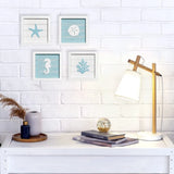 1 PC High Quality Wall Art Seashells Wall Art Rustic Beach House Bathroom Wall Decor Beach Decorations For Home