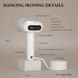 5-Speed Portable LCD Screen Garment Steamer - Household Electric Steam Iron Brush with Vertical Steaming Function