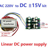 AD24LOPA 12W AC 220V to Dual DC +-5V 12V 15V AC-DC 78XX 79XX Dual Linear LDO Converter Low Noise Linear Power Supply Kit