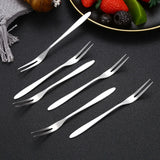 100pcs Stainless Steel Tasting Appetizer Forks Cocktail Salad Cake Forks